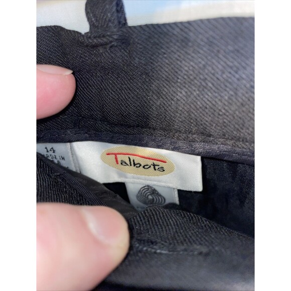 Talbots Dress Shorts Women’s Size 14 Black Wool Waist 32 Inseam 8 Rise 15 Pleat - Picture 2 of 12